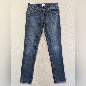 Hudson Collin Mid Rise Skinny Jeans Women's 28 Blue Made In Usa